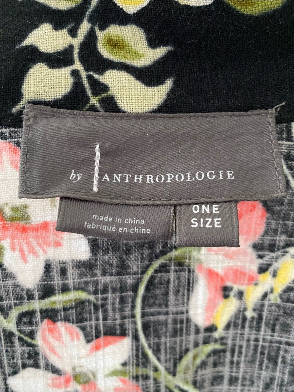 by Anthropologie long floral kimono, one size - Picture 3 of 4